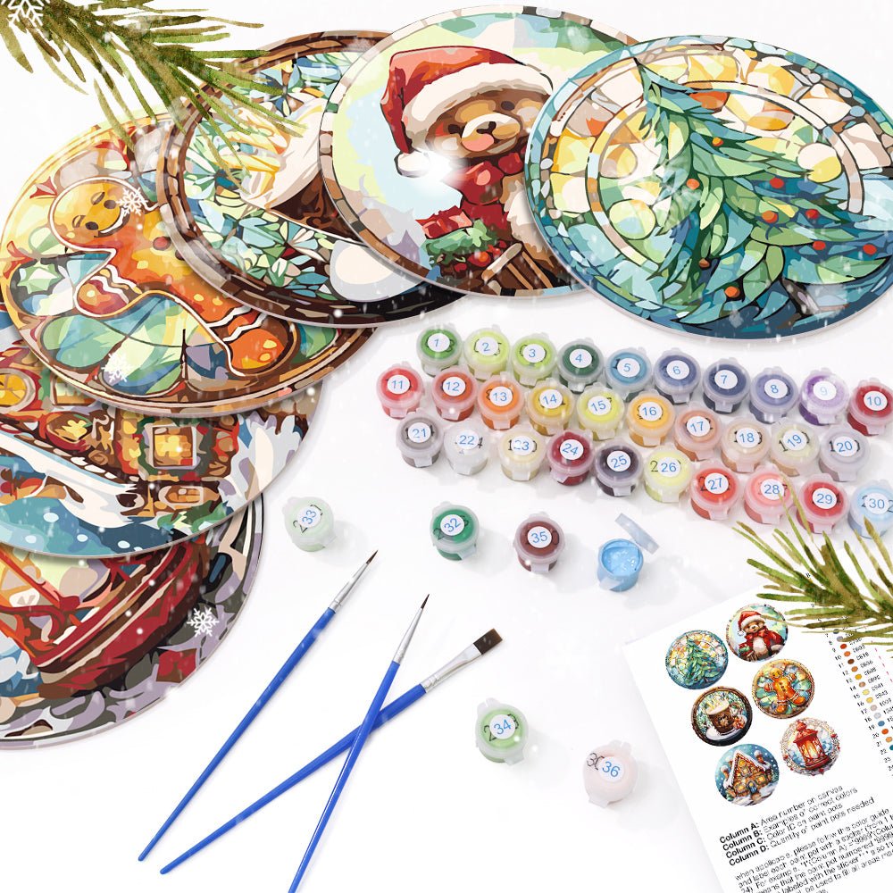 Cozy Christmas Placemat Paint Kit - Oenart™