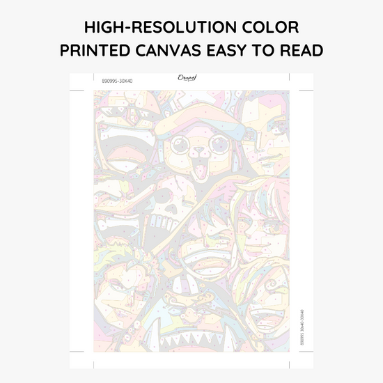 The 100 Girlfriends Who Really Love You: Kawaii Hakari - Anime Paint By Numbers Kit