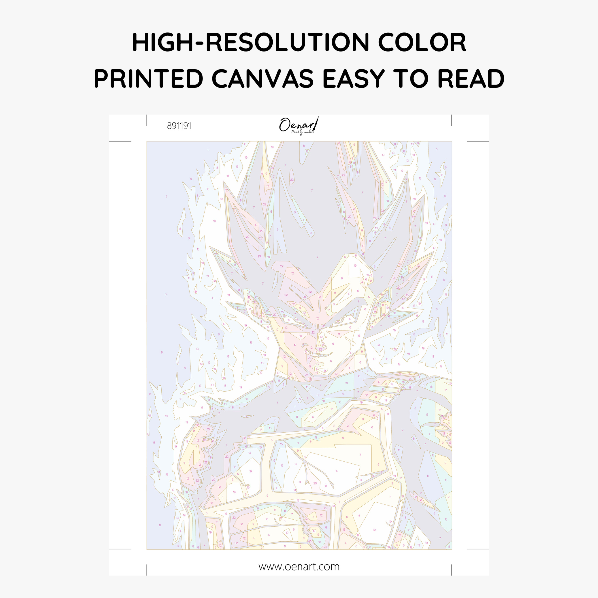 Dragon Ball Z: Goku Super Saiyan Pop Art - Anime Paint By Numbers Kit