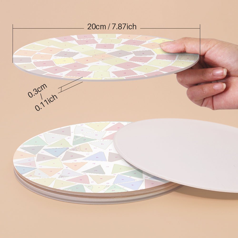 Geometric Mosaic Placemat Paint Kit - Oenart™