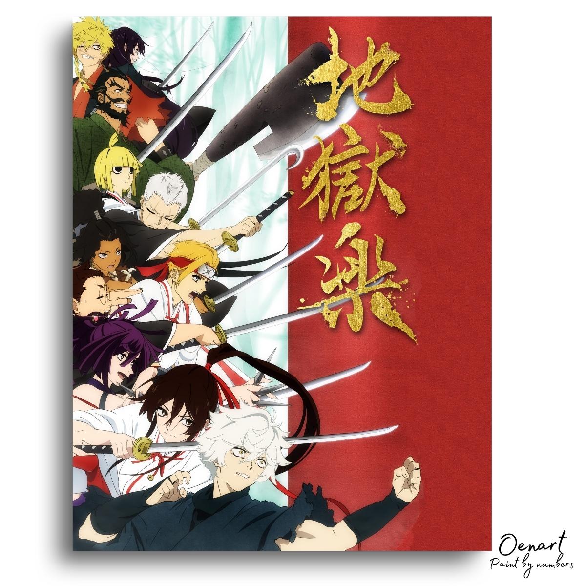 Hell's Paradise: Swords UP - Anime Diamond Painting - Oenart™