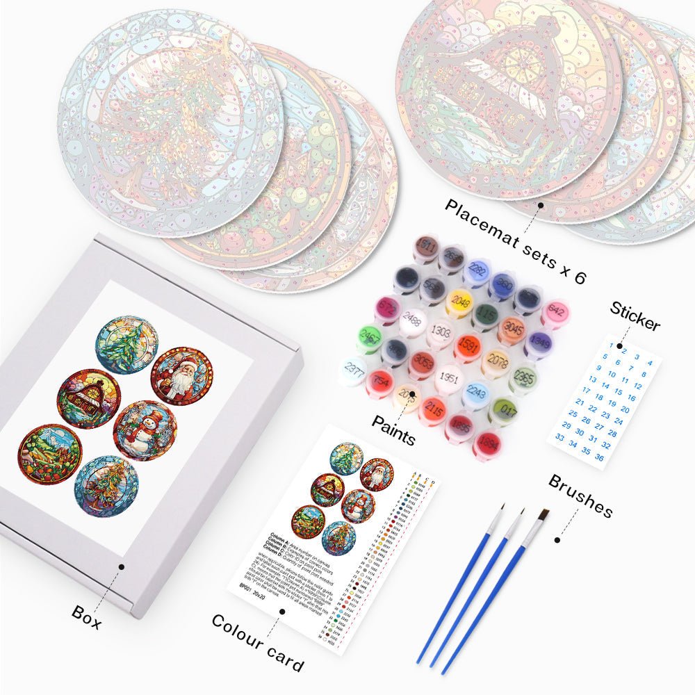 Holiday Glow Placemat Paint Kit - Oenart™