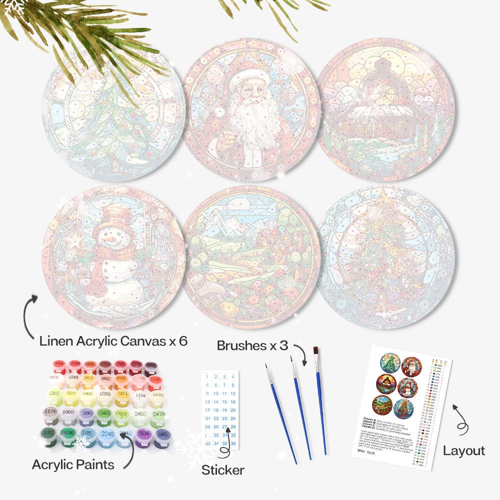 Holiday Glow Placemat Paint Kit - Oenart™