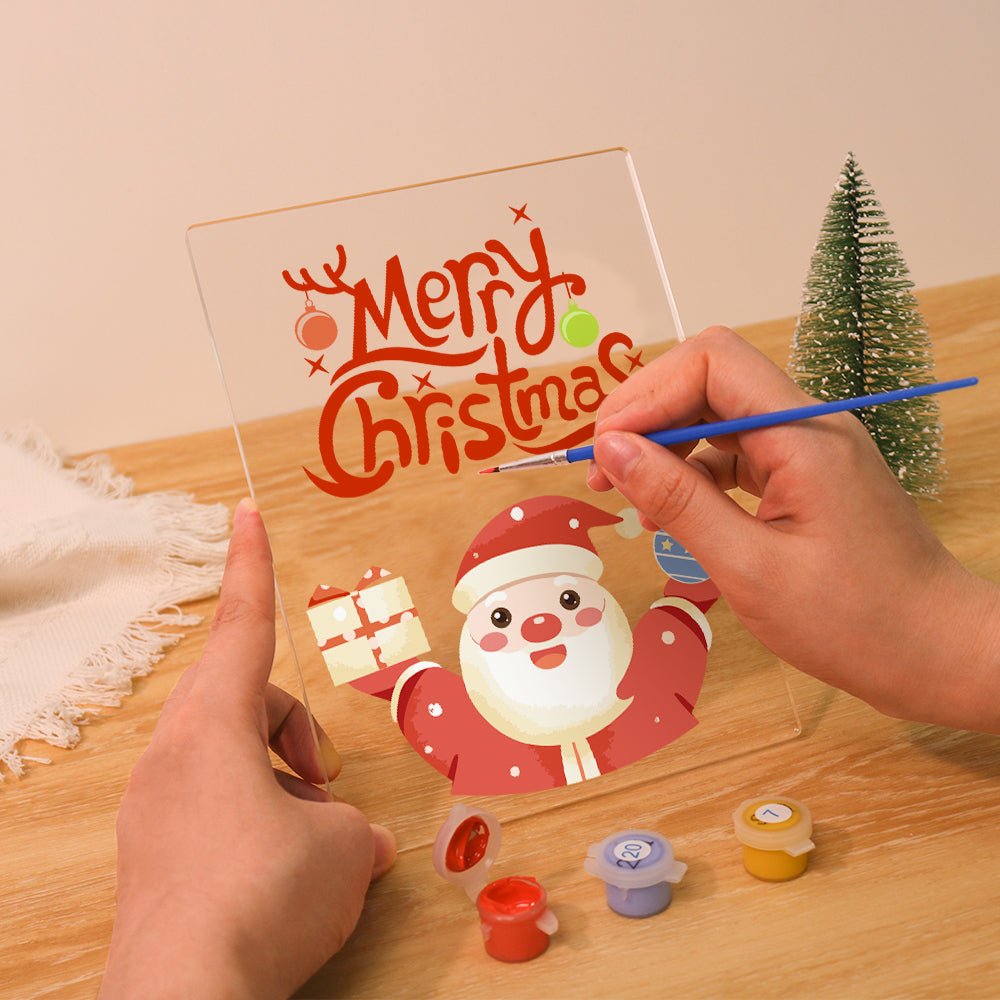 LED Merry Christmas Paint by Numbers Kit - Oenart™