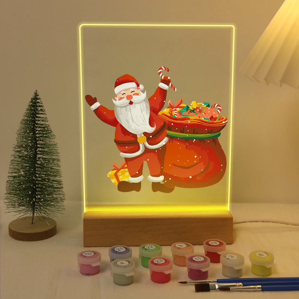 LED Santa & Gift Paint by Numbers Kit - Oenart™