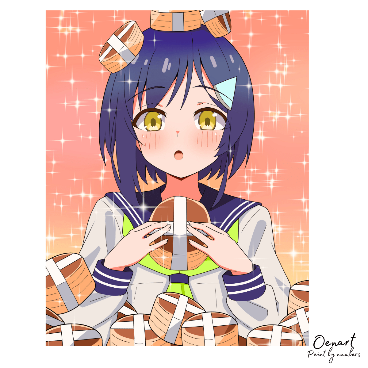 My Deer Friend Nokotan: Anko Koshi - Anime Paint By Numbers Kit - Oenart™