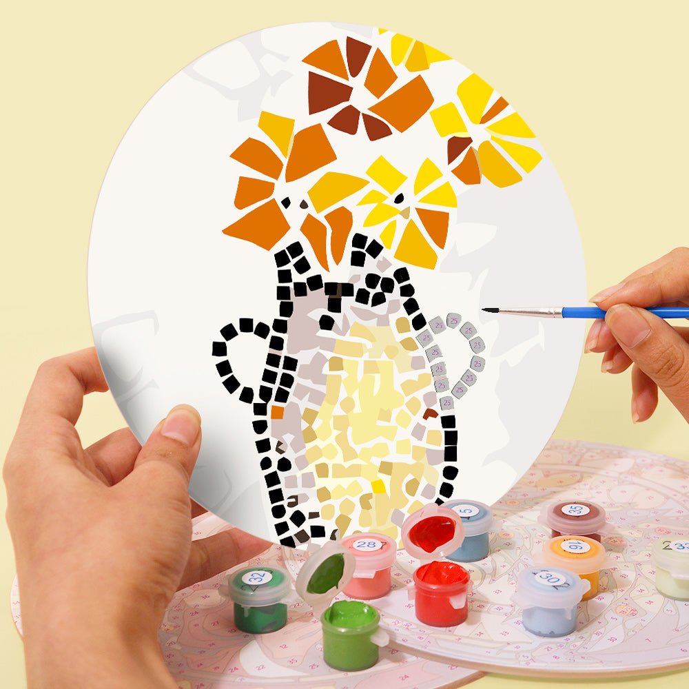 Nature - Inspired Mosaic Placemat Paint Kit - Oenart™