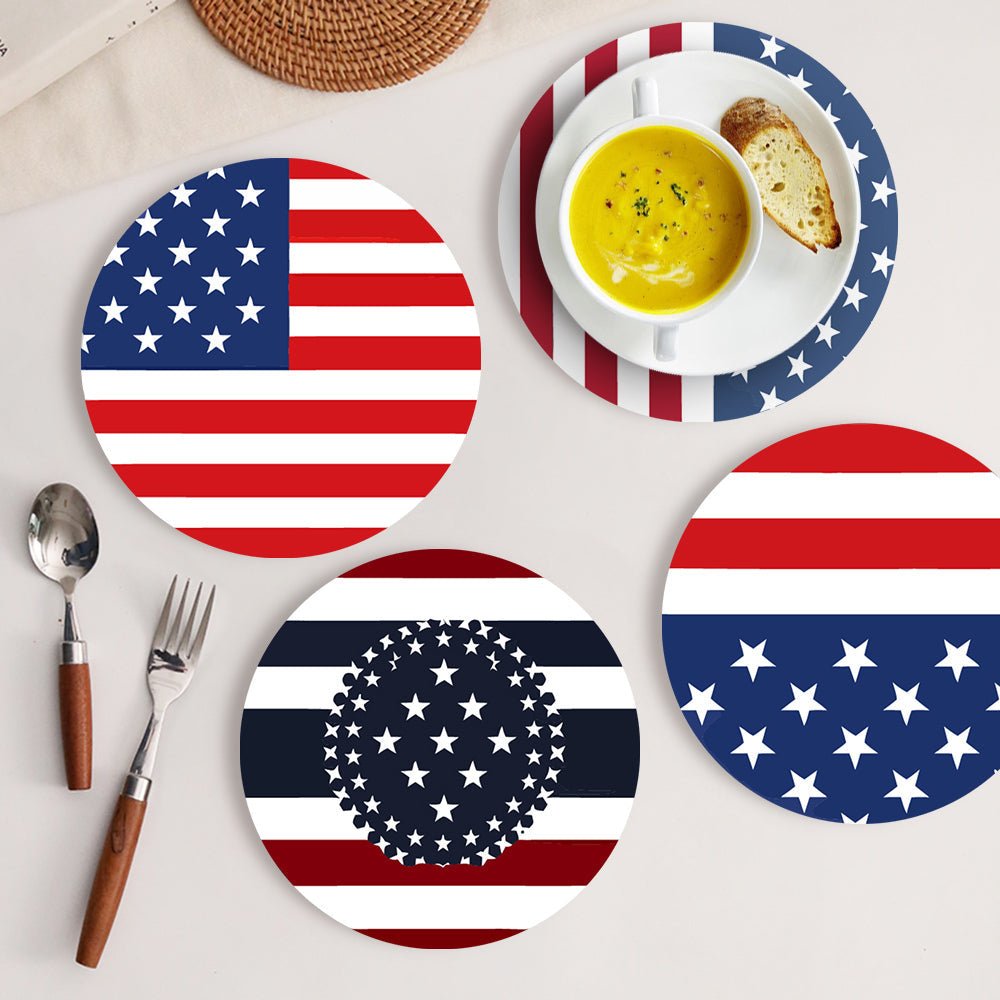 Patriotic Stars & Stripes Placemat Paint Kit - Oenart™