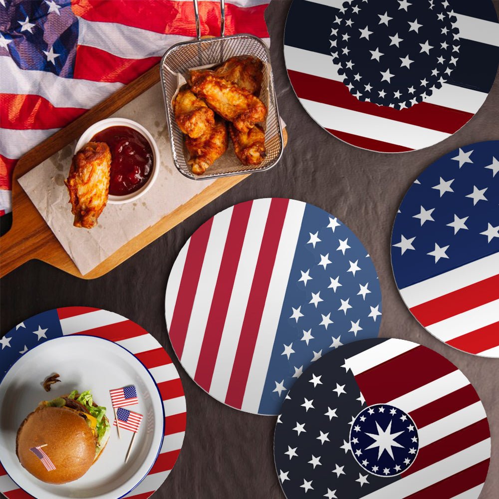 Patriotic Stars & Stripes Placemat Paint Kit - Oenart™