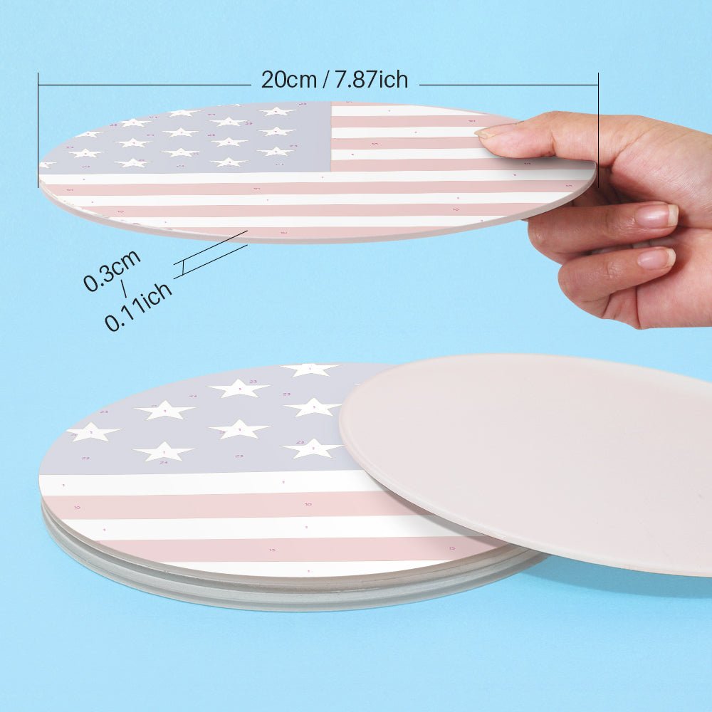 Patriotic Stars & Stripes Placemat Paint Kit - Oenart™