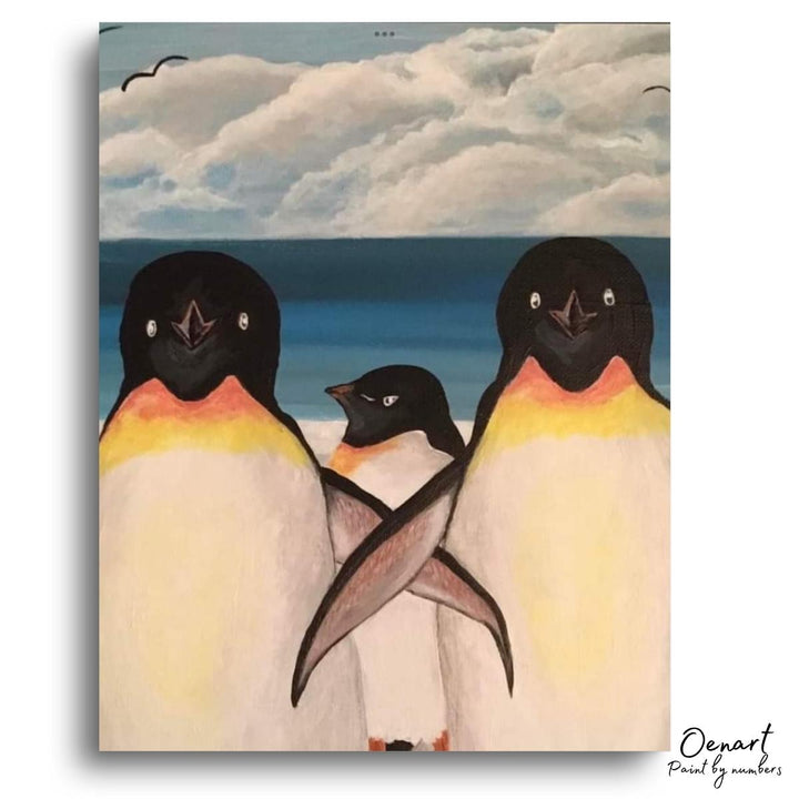 Penguins Family - Diamond Painting Kit - Oenart™
