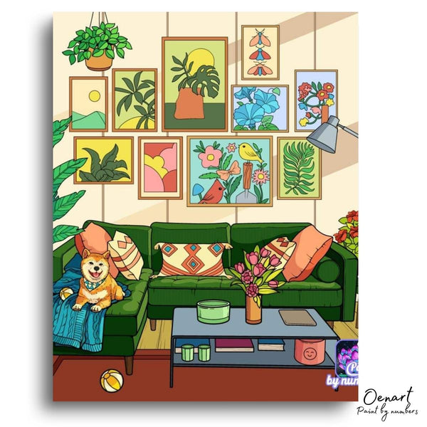 Resting Shiba - Diamond Painting Kit - Oenart™