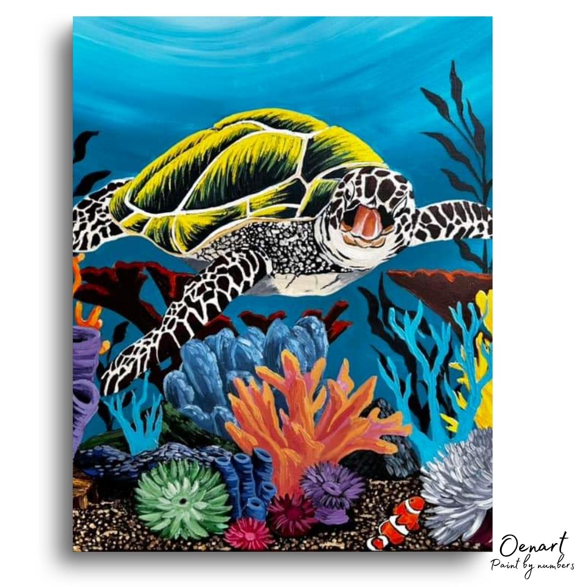 Sea turtle - Diamond Painting Kit - Oenart™