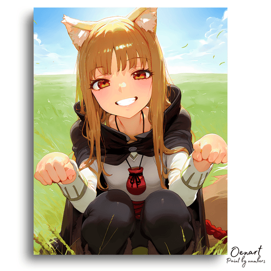 Spice and Wolf: Kawaii Holo - Anime Paint By Numbers Kit - Oenart™
