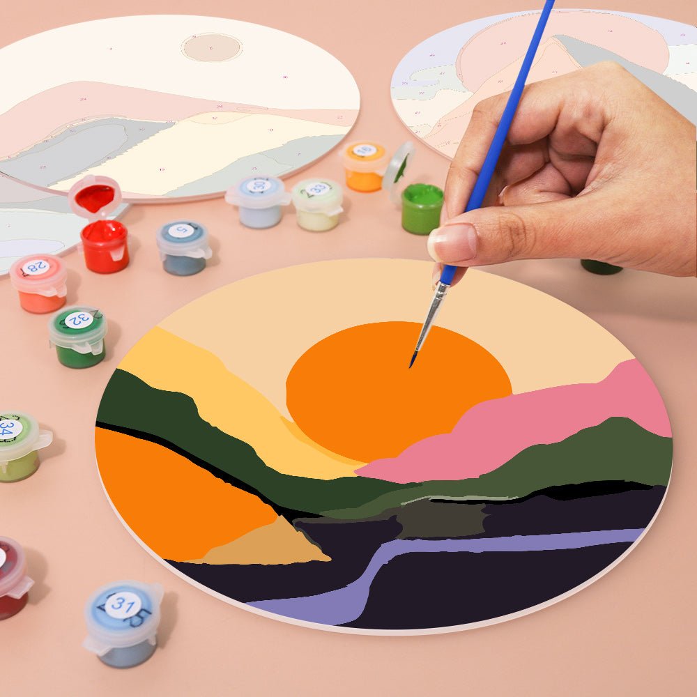 Sunset Horizon Placemat Paint Kit - Oenart™