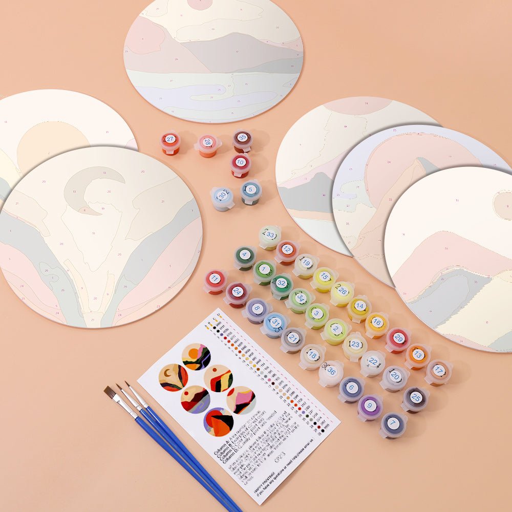 Sunset Horizon Placemat Paint Kit - Oenart™