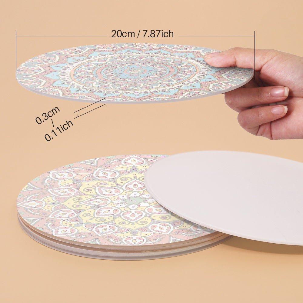 Vibrant Mandala Placemat Paint Kit - Oenart™