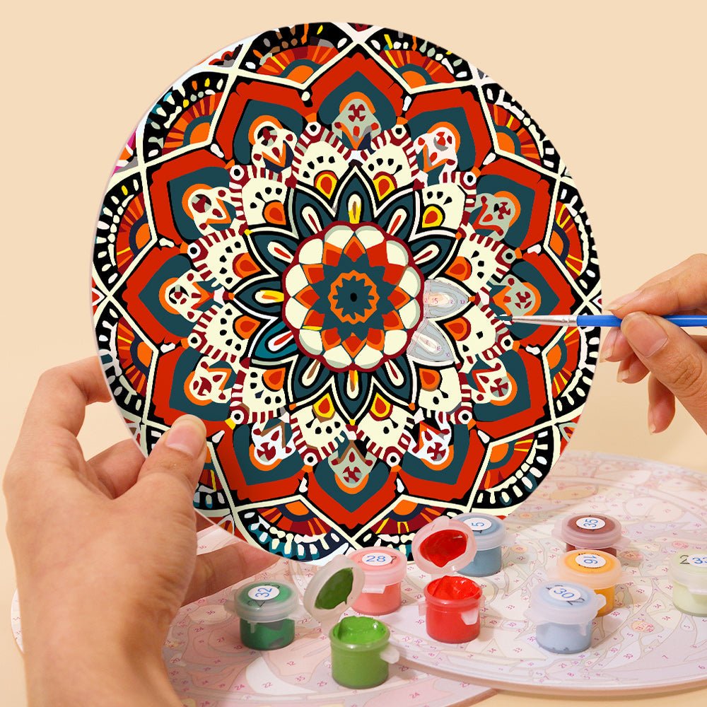 Vibrant Mandala Placemat Paint Kit - Oenart™