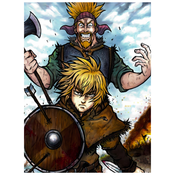 Vinland Saga: Thorkell and Thorfinn - Anime Paint By Numbers Kit