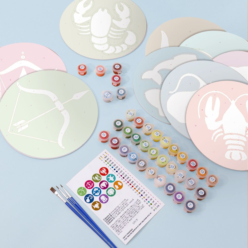 Zodiac Sign Placemats Paint Kit - Oenart™