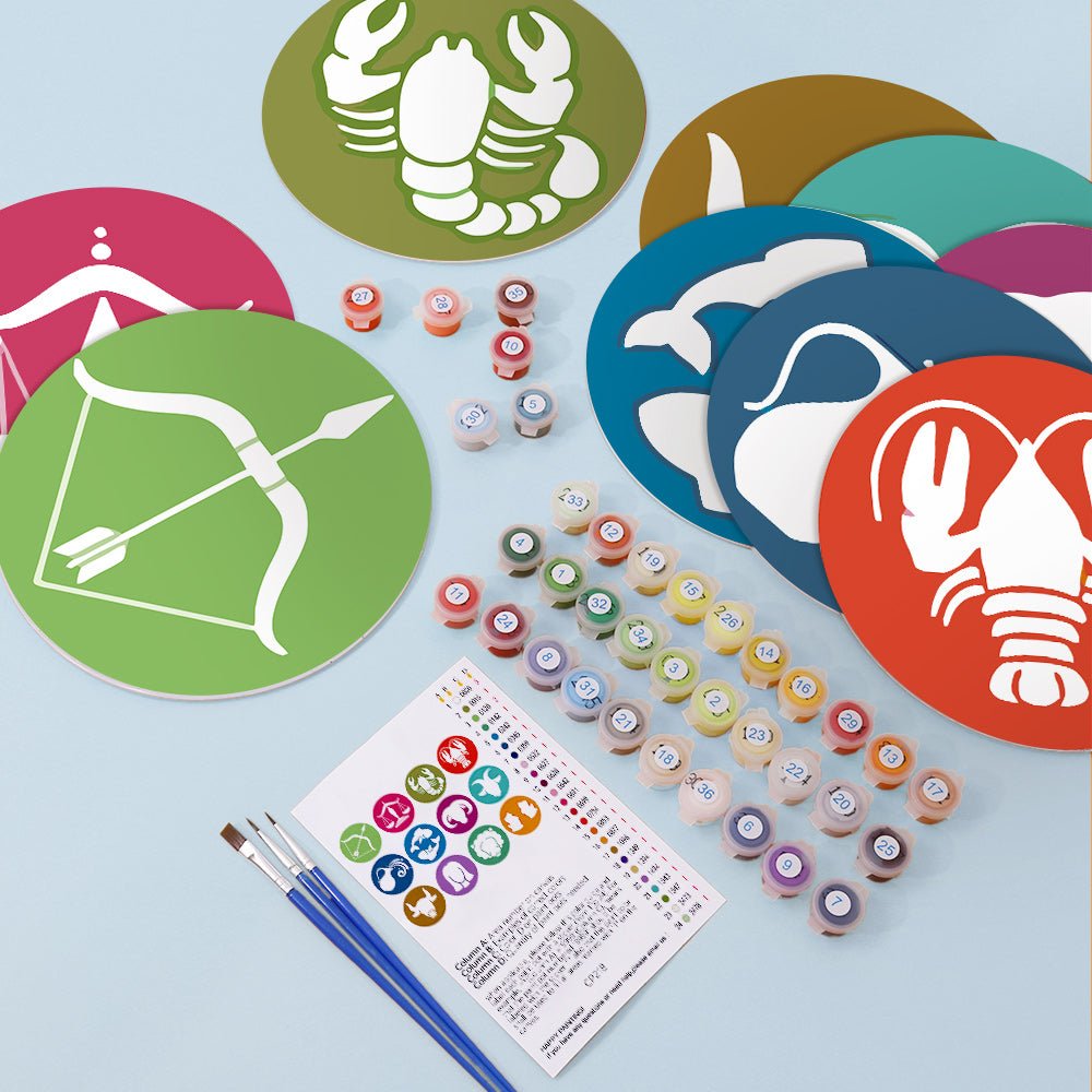 Zodiac Sign Placemats Paint Kit - Oenart™