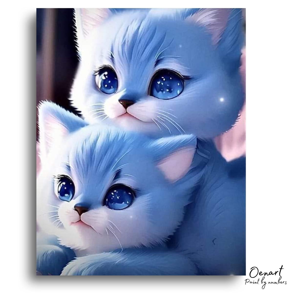 Kitten Couple: Childrens Art Set