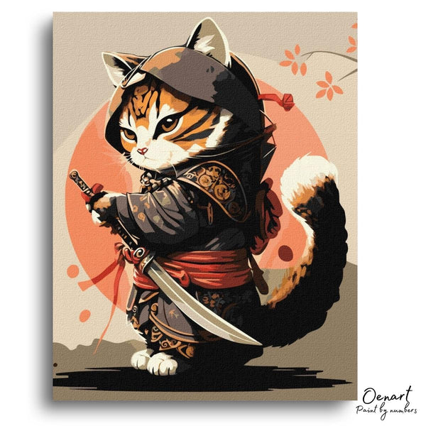 Ninja Cat - Paint By Numbers Kit