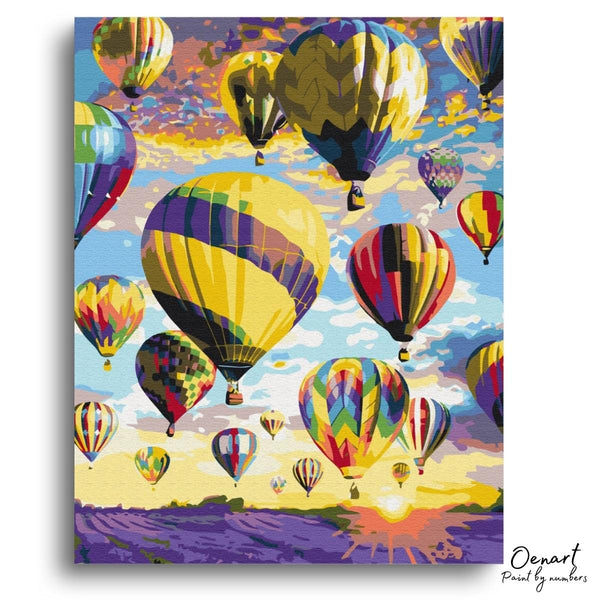 Flying Balloons - Paint By Numbers Kit