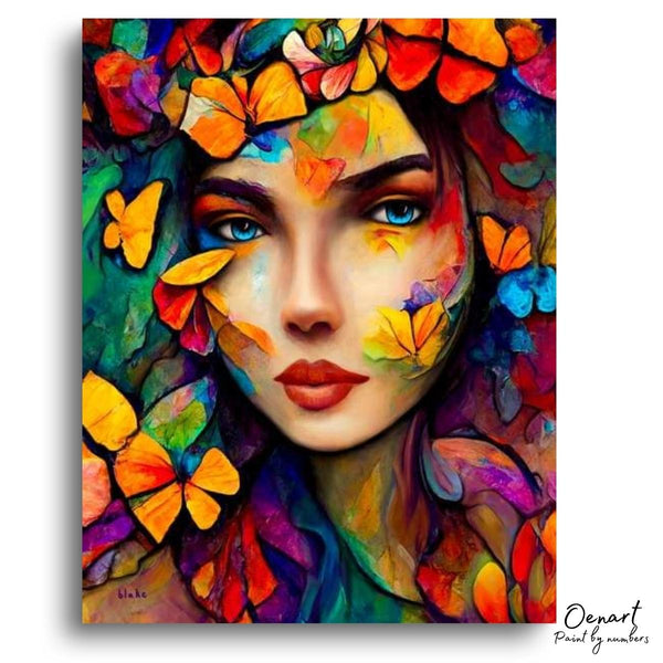 Butterfly Abstract Art - Paint By Numbers Kit
