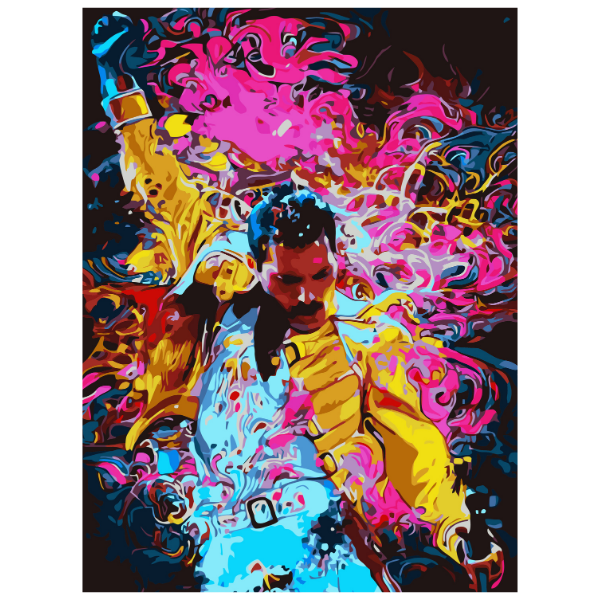 Freddie Mercury - Paint By Numbers Kit