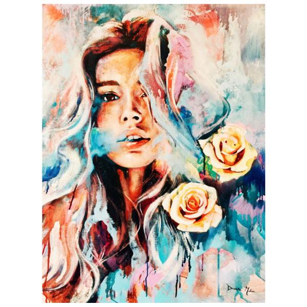 The Roses Girl - Paint By Numbers Kit