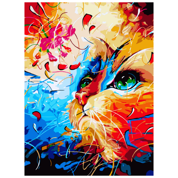 Colorful Cat: Childrens Art Set