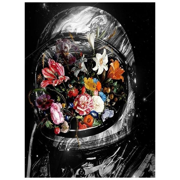 Flowered Astronaut - Paint By Numbers Kit