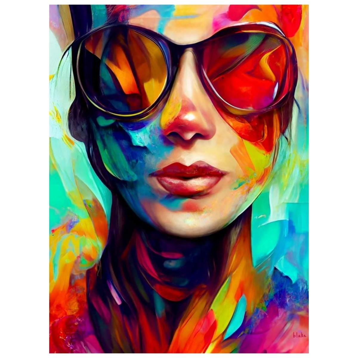 Sunglass Portrait - Paint By Numbers Kit