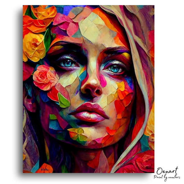 Colorful Portrait - Paint By Numbers Kit