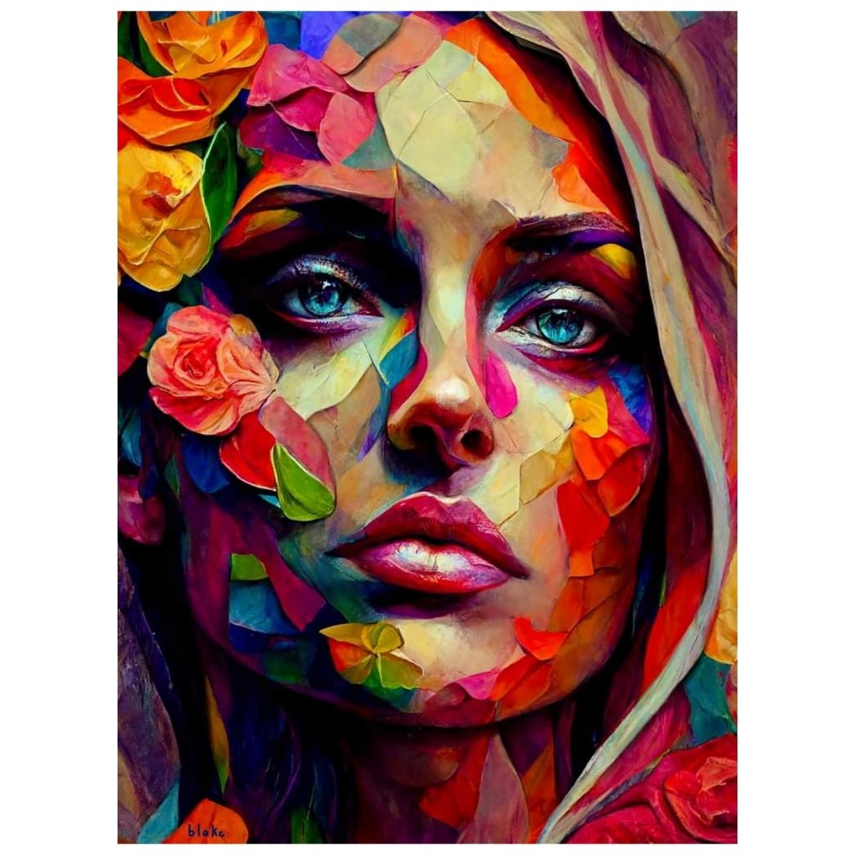 Colorful Portrait - Paint By Numbers Kit