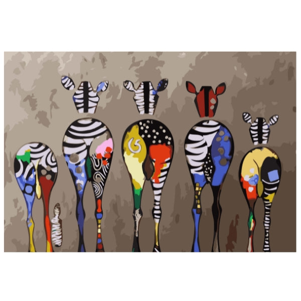 Zebra Family: Childrens Art Set