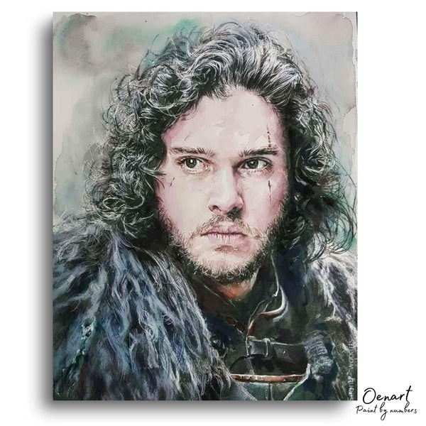 Jon Snow Portrait - Paint By Numbers Kit