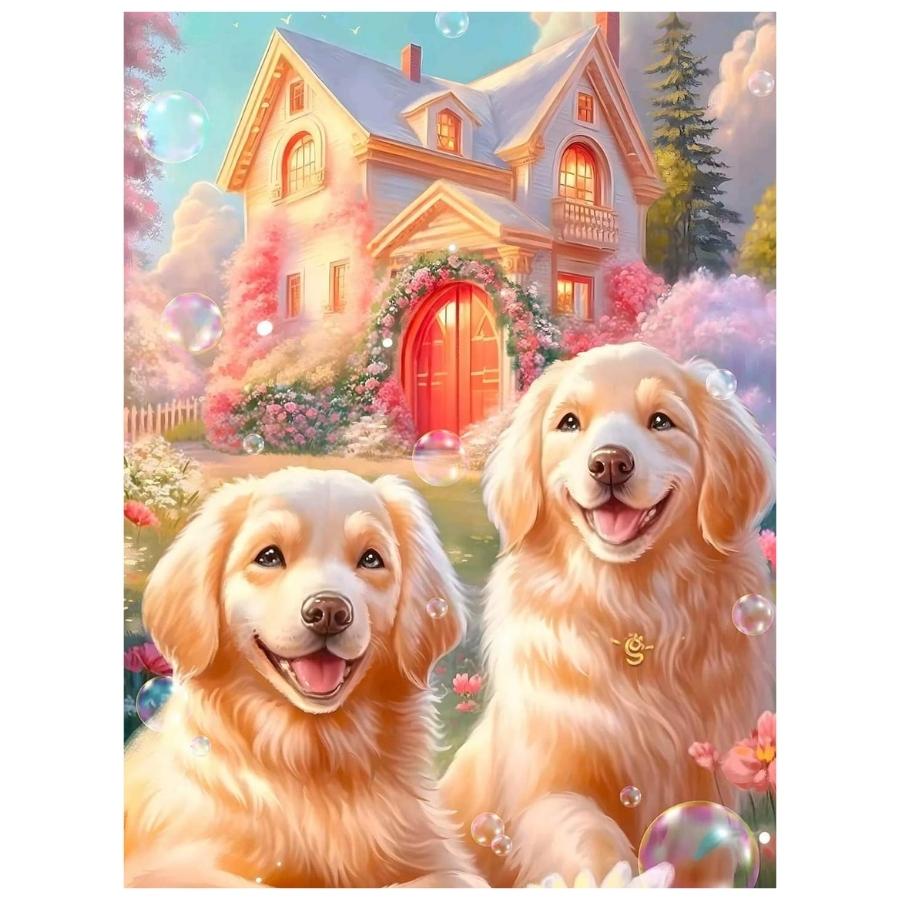 Friendly Puppies - Paint By Numbers Kit