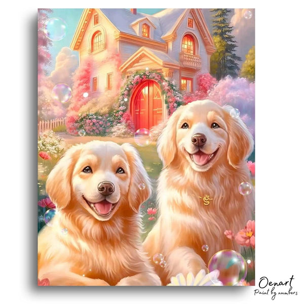 Friendly Puppies - Paint By Numbers Kit