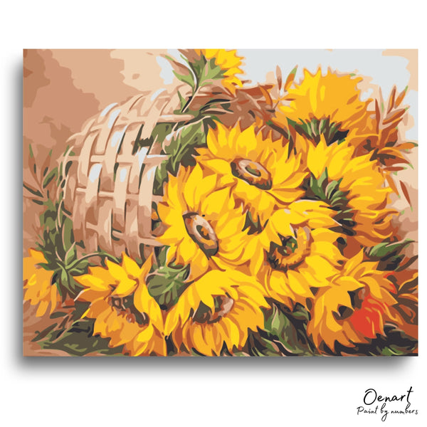 Daisy Flowers Basket - Paint By Numbers Kit