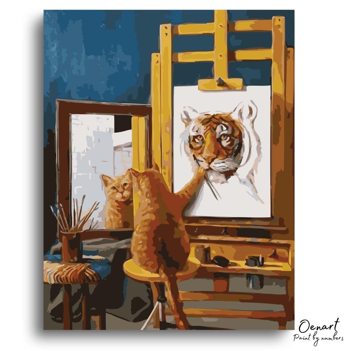 Confident Cat - Paint By Numbers Kit