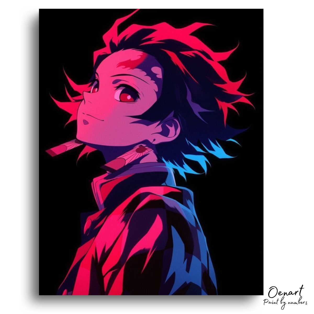 Neon Hero Portrait - Diamond Craft Kit