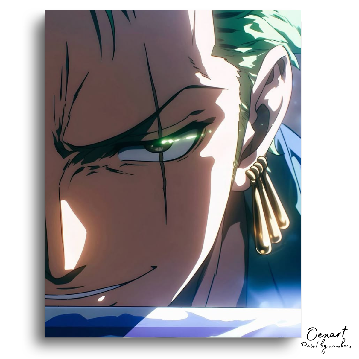 Intense Emerald Gaze Portrait - Diamond Craft Kit