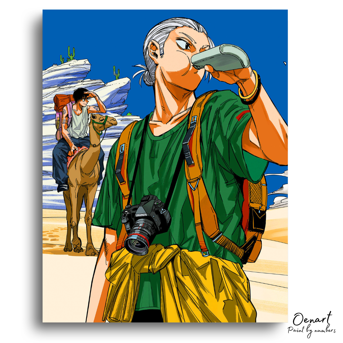 Sakamoto Days: Sakamoto On Trip - Anime Paint By Numbers Kit-Oenart™