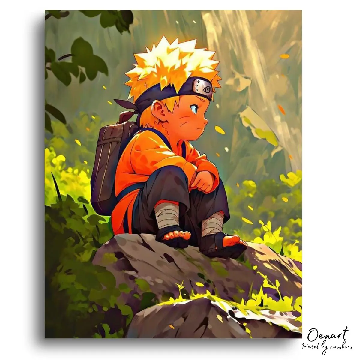 Forest Sitting Child - Diamond Craft Kit