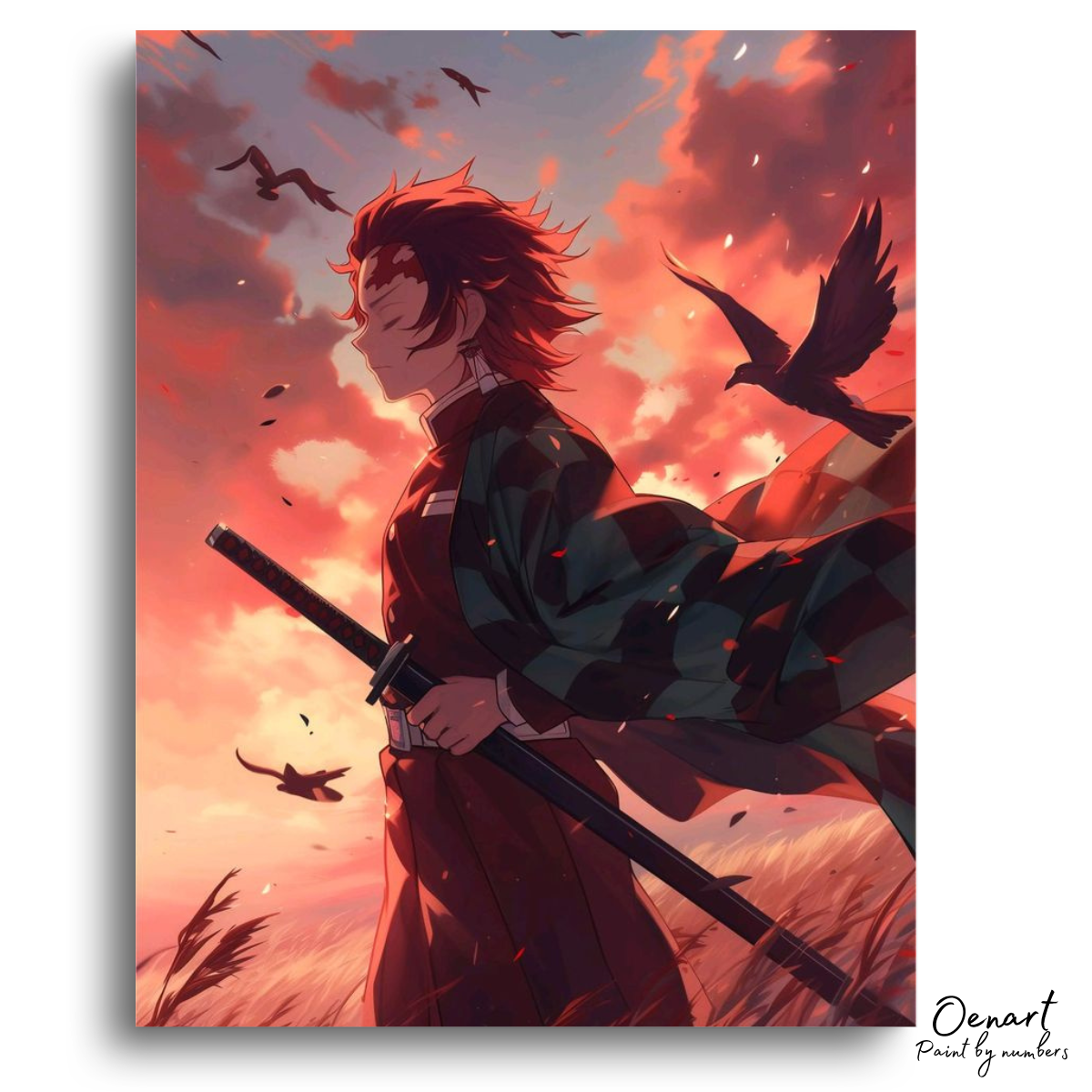 Sunset Warrior Stance - Diamond Craft Kit