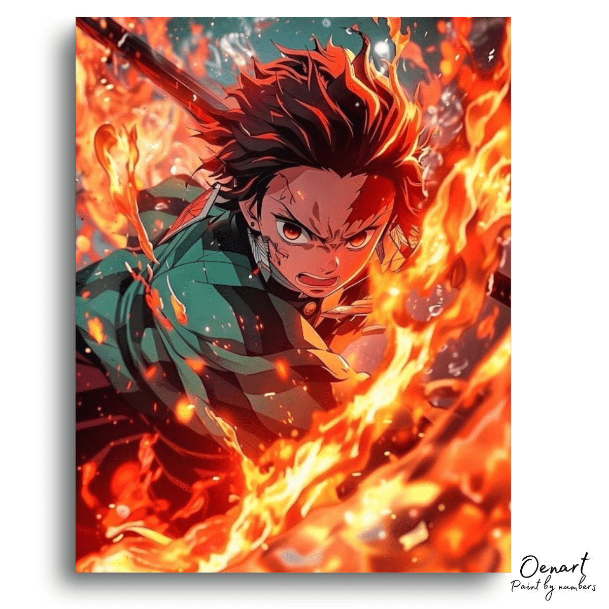 Fierce Fiery Heroic Portrait - Diamond Craft Kit