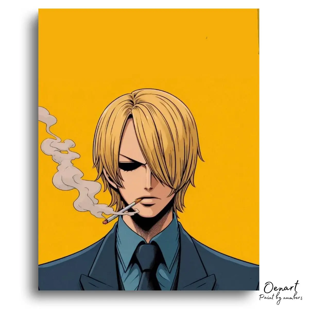 Striking Blonde Smoking Elegance - Diamond Craft Kit