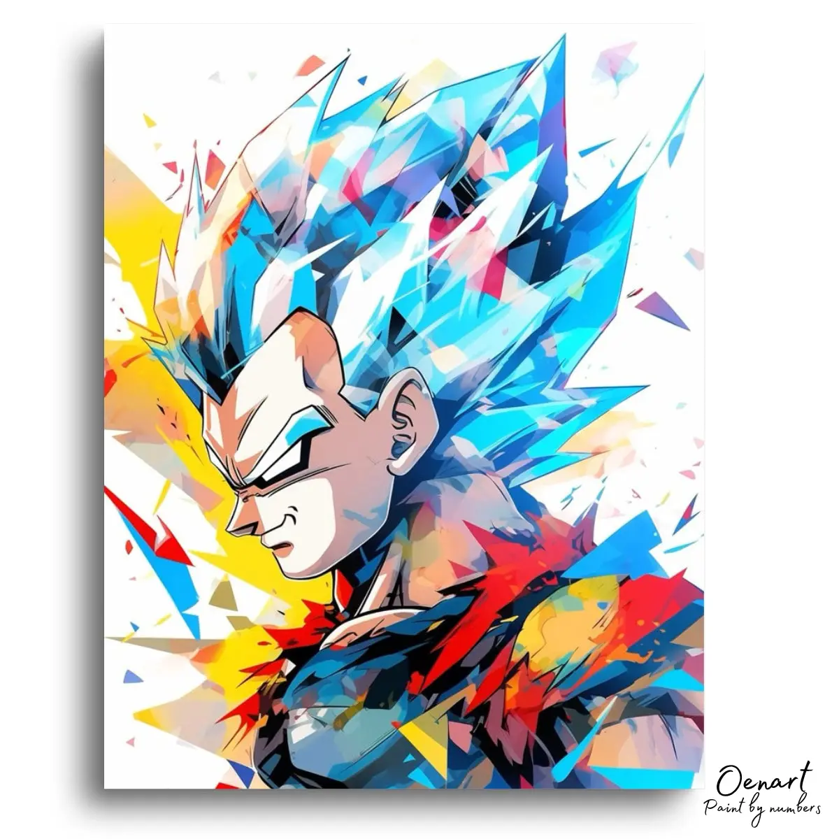 Dragon Ball Z: Vegeta Art - Anime Paint By Numbers Kit-Oenart™